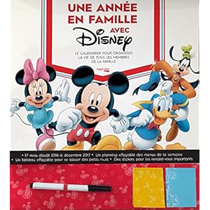 Calendrier familial Disney - Une année en famille avec Disney