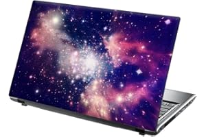 15.6 INCH TAYLORHE SKINS TaylorHe 13-14 inch Laptop Skin Vinyl Decal with Colorful Patterns and Leather Effect Laminate MADE IN England Colourful Cosmos