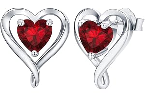 LAVUMO Pendientes Mujer Plata de ley 925 Oro rosa Pendientes Joyas de Mujer Regalos para Esposa, Mamá, Novia en Cumpleaños Navidad Aniversario día de San Valentín