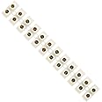 3A Amp Terminal Block, 12 Way Electrical Terminals, White Nylon Electrical Connector Strips, Chocolate Chock Blocks for Wire Connecting/Joining Cables, Dual Row 12 Piece Position Wire