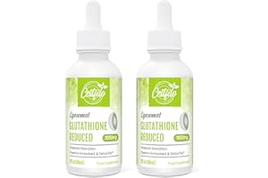 CESTFILO Liposomal Glutathion Liquide 1000 mg, absorption la plus élevée, forme active liquide de L-glutathion (GSH), puissant antioxydant pour le système immunitaire (Pack of 1) (Pack of 2)