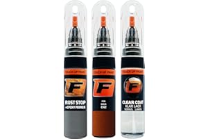 F FIRANTO FIRANTO stylo peinture de voiture pour Dacia CNZ Brun Terracotta réparation couleur voiture 3 en 1, rayures stylo retouche peinture 15ml avec pinceau, apprêt, laque