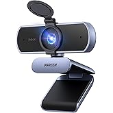 UGREEN Webcam 2K 30FPS Full HD USB Webcam for Computer Fixed Focus | Plug and Play for Windows MacOS Linux Streaming Youtube