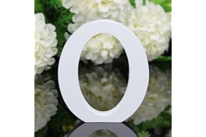 Freeas Dekorative Holz Buchstaben, hängende Wand 26 Buchstaben aus Holz Alphabet Wand Buchstaben für Kinder Baby Name Mädchen Schlafzimmer Hochzeit Geburtstag Party Home Decor-Briefe (O)