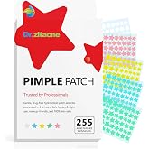 Parches Granos Estrella (255 uds), Pimple Patches Hidrocoloide, Parches Acne con Absorci&oacute;n Eficaz de Puntos Blancos y Cobertu