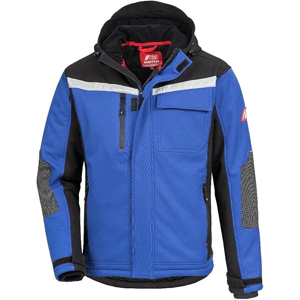 Nitras Motion TEX Plus Winter-werkjas, warme softshelljas voor dames en heren, zwart, XL