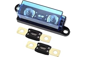 RKURCK Mega/AMG 1 Way Fuse Holder - 60A (2x 60A Fuses + 100A Holder, Bolt Down M8)