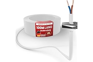 MAS Premium - Cable de plástico flexible H05VV-F de 5 a 100 m, 2, 3 o 5 x 0,75; x1; x1,5 o x2,5 y 4G0,75 Cable flexible para dispositivos (H05VV-F 2 x 1 WS, 100 m)