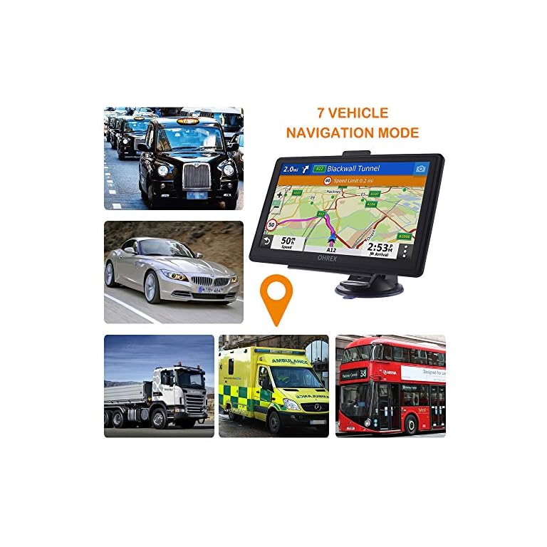 Truck Sat Nav 7" LCD Screen GPS Navigation British Trucking