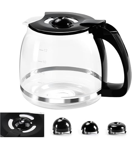 Pichet Verre Tourbillonnant Noir Original Philips Saeco – Pièce Authentique Pour HD7761 HD7762 HD7765 HD7766 HD7767 HD7768 HD7769