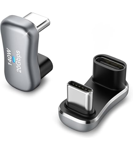 Adattatore USB-C OTG 2 In 1 A Forma Di U - Per Microfono E Ricarica PD, 480 Mbps, Angolo Posteriore