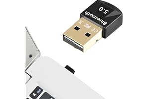 LIAMGUS USB Bluetooth Adapter 5.0 for PC Laptop, Wireless USB Bluetooth Dongle/Receiver for windows 10/8/8.1/7/XP, Plug and Play, Compatible with Game Controller, Headset, Phone, Keyboard, Mouse