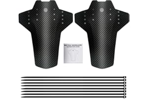 Set parafango per Mountain Bike,CBOSNF 2 Pezzi Parafanghi per Mountain Bike Bicicletta Paraspruzzi Anteriore e Posteriore Compatibile con 8 Fascette Cavo, per la Maggior Parte delle Bici