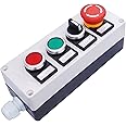 Taiss Emergency stop switch, selector switch, Red and Green push button switches combination box 10A 440V meet your diversified needs for Industrial Electrical control HZ-11ZS-20X-GR