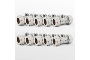 15mm Isolation Valves - Vancoco 10pcs Isolation Valves Compression Ends
