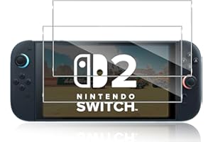 Lutree pour Nintendo Switch 2 2025 Verre Trempé, 2 Pièces 9H Dureté HD Protecteurs d'écran, Anti-Rayures Sans Bulles Film Vitre Trempé Protection écran