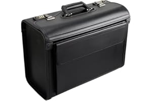 D & N D&N Business Line Pilot Case, 46 cm, 29 liters, Black (Schwarz)
