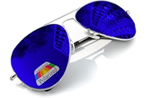 MFAZ Morefaz Ltd Enfants Garçon Fille Lunettes De Soleil Polarisées En Miroir Style Pilote Kids Sunglasses