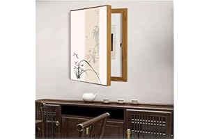 WBBML Electrico Decorativos Caja Medidor Versión Vertical Sin Perforación Pintura Decorativa Caja Contadores Tapar Cuadro de Luz Decora Sala de Estar(D,50x70cm)