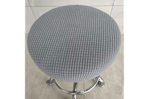 RTSFKFS Round Stool Chair Cover Stretch Bar Stool Covers Round Stool Cushion Cover,for Stool Swivel Drafting Salon Stools With Wheels Office Height Chair Seat Slipcover (Color : #19, Size : 1pc)