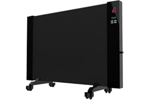 Cecotec Radiador Eléctrico Bajo Consumo Ready Warm 3100 Smart Now. 2000 W, Pantalla LCD, Temporizador, 2 Modos, Ruedas, Temporizador Regulable, Sistema de Protección, 15 m2