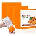 GCVSE 3 Box Turmeric Soap, 100% Nature Turmeric Handmade Soap Bar for Face & Body, Pores Shrink, Deep Cleaning, Moisturizing, Skin Brightening for Dark Spots, Firming (3 x 100g)