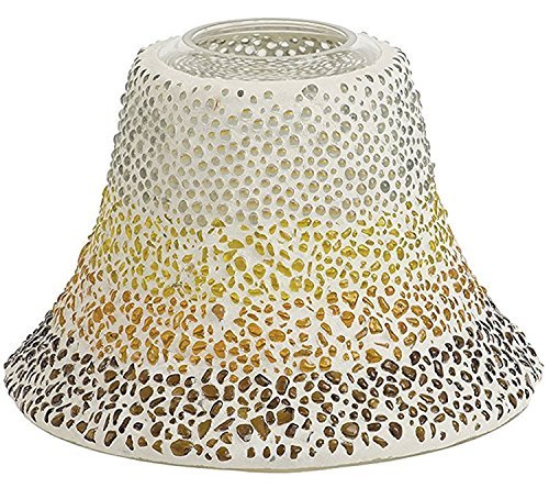 Yankee Candle 1348171 Sunset Lampenschirm und Teller-Set, Keramik, weiß / mehrfarbig, 15 x 15 x 12 cm - 3