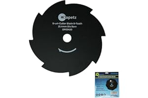 Dapetz ® Brush Trimmer Strimmer Cutter Gardening Blade 25.4mm Bore Strimmer/Brush Cutter Blade 8 Teeth Carbide Tipped Brush Grass Trimmer, Weed Eater Compatible with Bosch, Makita & Stihl