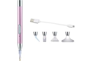 Benoon LED Diamanten Malerei Bohrer Stift, Diamanten Malerei Stift, USB Wiederaufladbare LED Beleuchtung Punkt Bohrer Stift Diamanten Malerei Stickerei Werkzeuge Lila Set 1