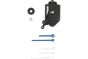 CLOCK-IT Meccanismo Orologio A Pendolo con gancio in plastica,Canotto Lungo 16mm,2 set Lancette plastica. Kit per riparazione, sostituzione o realizzazione orologi pendolo da parete.Azienda Specializzata