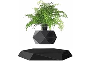 Kiko-ershaa Levitating Plant Pot Floating Air Bonsai Pot Suspension Flower Pot Planter for Desk Decoration