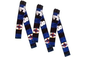 NARAMAKI® Attaches Inter 86 x 6 cm noires bleues – 3 bandes pour Tifo 1908 – Gadgets de football