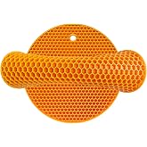 PTAPIPI Silicone Trivet for Hot Pots (Pack of 2, &Oslash;18cm) - Heat Resistant Countertop Protector, Kitchen and Dishwasher Coaster