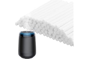 Anseom 100 Pezzi Bastoncini per Umidificatore Bastoncini di Ricambio Diffusore d'Aria in Cotone Stoppini per Filtro Umidificatore Filtri di Ricambio per Aromi per Mini Umidificatore USB Portatile