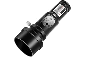 NEEWER Red Laser Collimator, Adjustable 1.25" Collimation Eyepiece with 2" Adapter, Telescope Accessory Compatible with Newtonian Dobsonian Marca Reflector Telescope, LS-T9