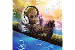 Meecaa Groot Diamant-Malerei-Set mit Werkzeugen, Musik-Kopfhörer, 5D, Kreuzstich, Diamant-Mosaik, Kunsthandwerk, 30 x 30 cm (Groot 1)