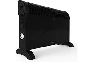 Cecotec Radiador Eléctrico Bajo Consumo Ready Warm 6500 Turbo Convection. 2000 W, Termostato Regulable, 4 Modos, Soporte de pie, Protección sobrecalentamiento, 20 m2