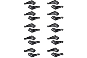 OPUGIT Gläser Ohrhaken, 10 Paar Komfort Silikon Anti-Rutsch-Halter für Gläser, für Sport Brillen Tempel Tipp,schwarz