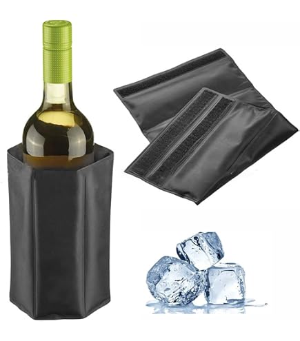 Manchon Refroidisseur De Vin WIWONEY - Réutilisable Et Portable - Garde Le Vin Au Frais Sans Glace