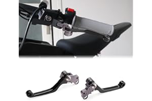 JESTOP Levier d'embrayage pour moto tout-terrain, levier de frein pivotant réglable pour Sur Ron Light Bee Segway X260 X160, 6061 levier pliable à gauche et à droite pour pièces sur Ron (Noir)