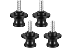 LIYIJIKEJI 4 Pcs Brazo Oscilante Motocicleta M8, 8mm para Diabolos Moto, Soporte Bobinas de Brazo Oscilante in Aluminio Universal, Motocicleta CNC Soporte Trasero, Brazo Oscilante Deslizadores de Carrete Moto