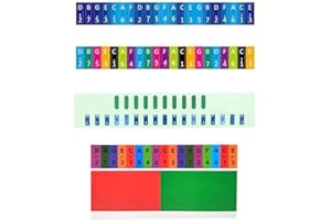 BEYEQCEZ 4 Sets Kalimba Daumenklaviernoten Aufkleber, Kalimba Hinweis Aufkleber Daumen Klavier Hinweis Aufkleber 17/21 Schlüssel Finger Instrument Ausbildung Hinweis Dekoration Zeichen für Starter Anfänger