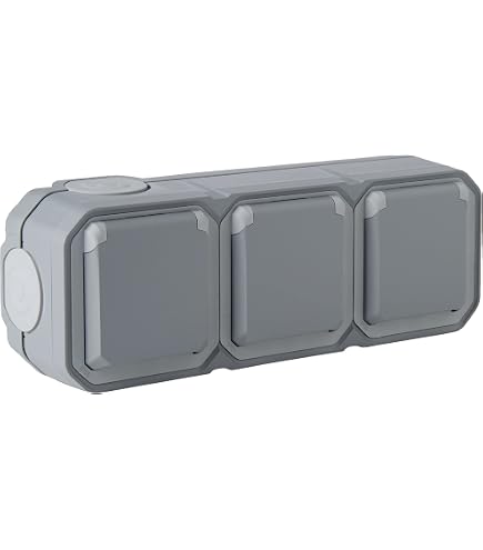 Legrand - Prise informatique RJ45 catégorie 6 FTP étanche à volet Plexo IP55 composable gris - Réf : 069569L