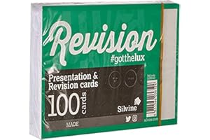 SILVINE Luxpad Präsentationskarten, A6, 5 mm, Punktraster – Weiß, 100 Karten pro Block (15,2 x 10,2 cm)