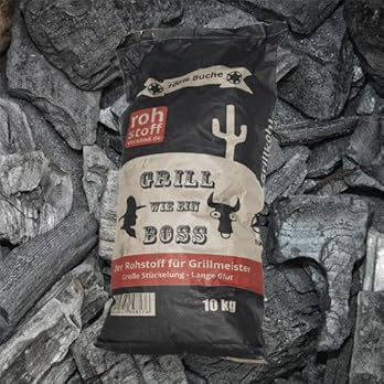 Paligo Grillkohle Holzkohle Buchenholzkohle Hartholz Buche Bbq Gastro Kohle Restaurant Steakhouse Grill Smoker 10kg X 10 Sack 100kg 1 Palette Heizfuxx