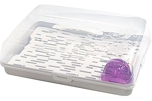 BRANQ HOME ESSENTIAL BranQ - Home essential Prostokątny pojemnik na ciasto z tworzywa sztucznego (PP), z wysokim pokryciem, praktyczny uchwyt do noszenia i gratis pojemnik na galaretkę, nie zawiera BPA,