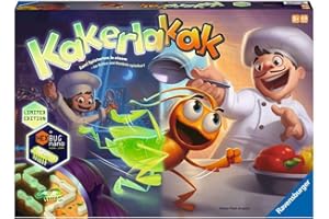 RAVENSBURGER VERLAG GMBH Ravensburger 20970 - Kakerlakak Glow in the dark - Aktionsspiel mit elektronischer Kakerlake für Groß und Klein, Familienspiel für 2-4 Spieler, geeignet ab 5 Jahren