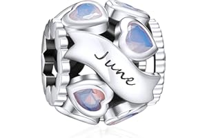 NINGAN 925 argent sterling pierre d'anniversaire rose or creux charme perles jumelles pour femmes bracelet collier cadeau de vacances