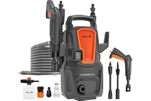 [Upgraded 2026] IBELL WIND20 Pressure Washer for Car, 1400 Watts Motor, 110 Bars, 6.2L/Min Flow Rate, 5 Meters Outlet Hose, for Car, Bike and Home & Outdoor Cleaning Cleaning Purpose