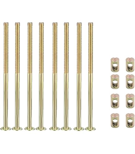 QUARKZMAN 2 Barre Filettate M8 X 150 Mm In Acciaio Inox 201 Con Dadi E Rondelle - Kit Per Fissaggi E Bulloni Personalizzati - 4